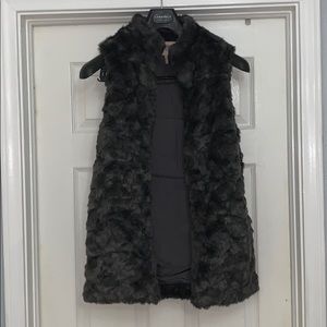 Faux fur vest